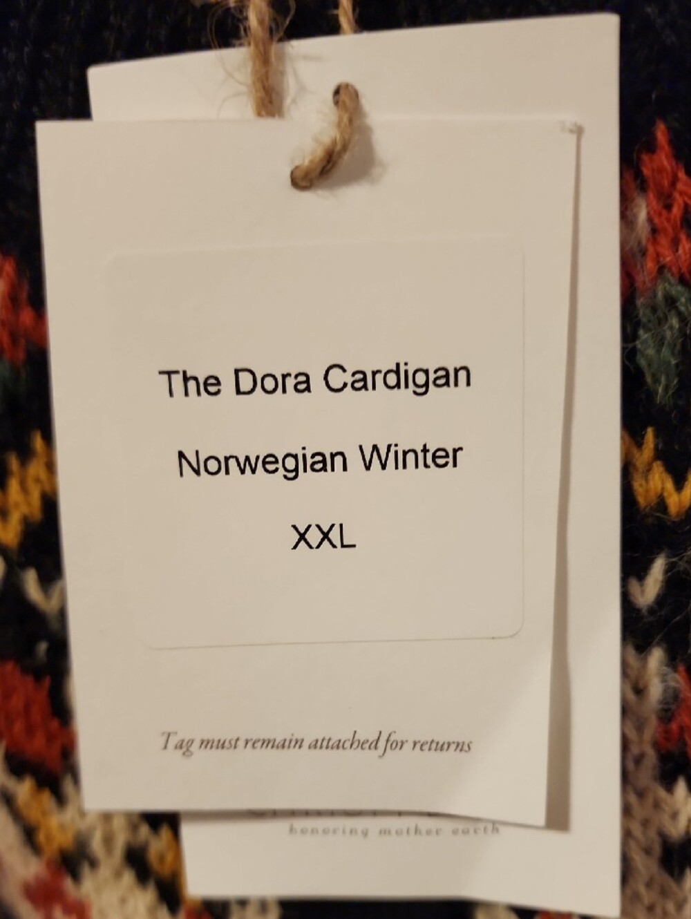 The Dora Cardigan Norwegian Winter XXL - Picture 3 of 15